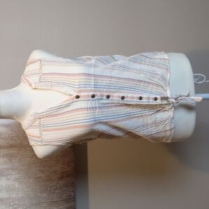 Pink Rose Tie Front Top